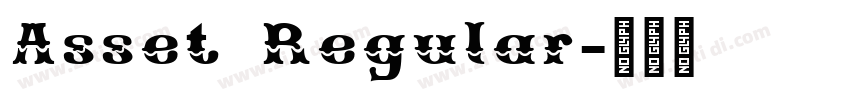 Asset Regular字体转换